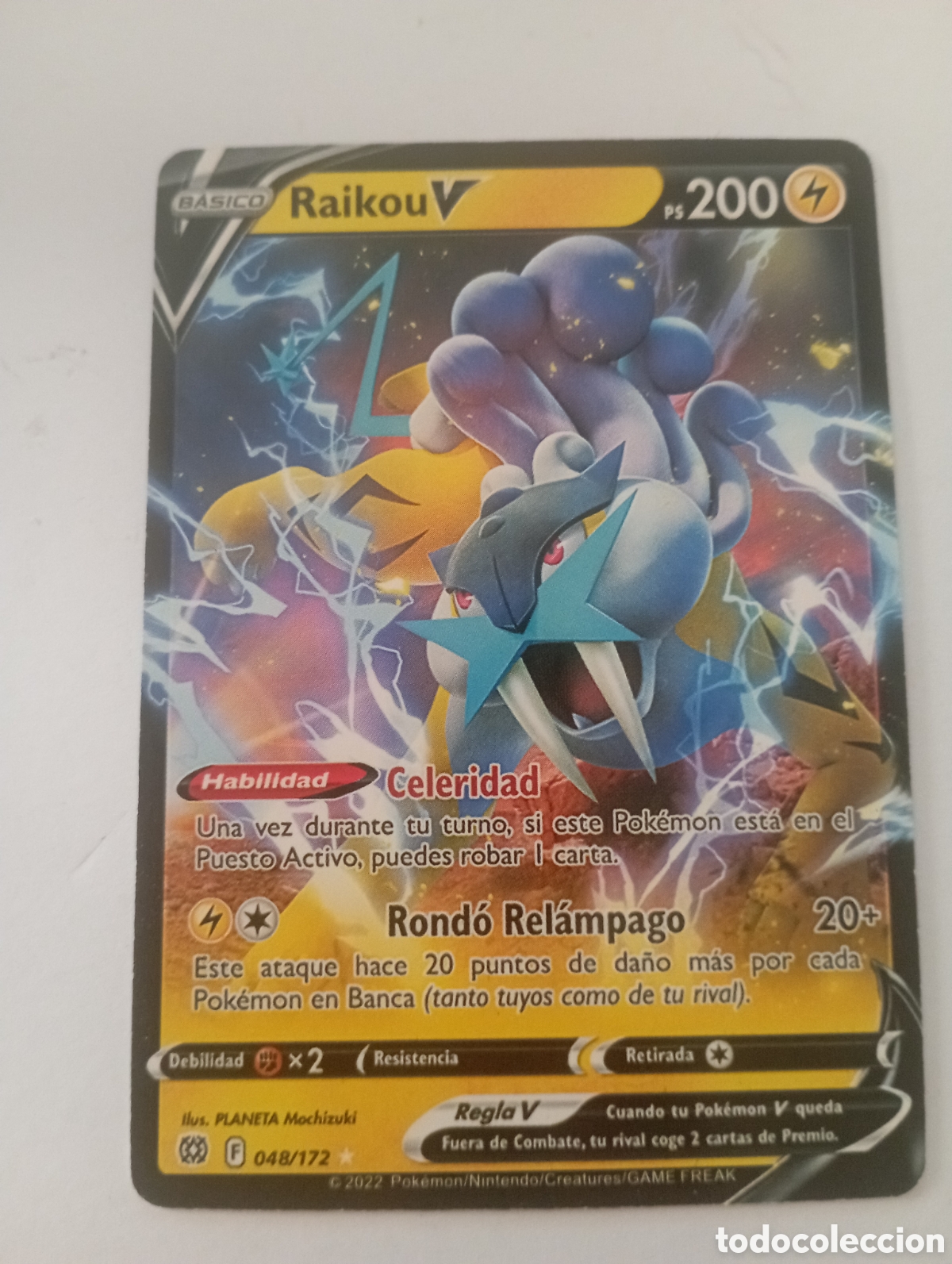 Otros Art&iacute;culos de Coleccionismo en Papel: RAIKOU V POKEMON CARD CARTA POKEMON