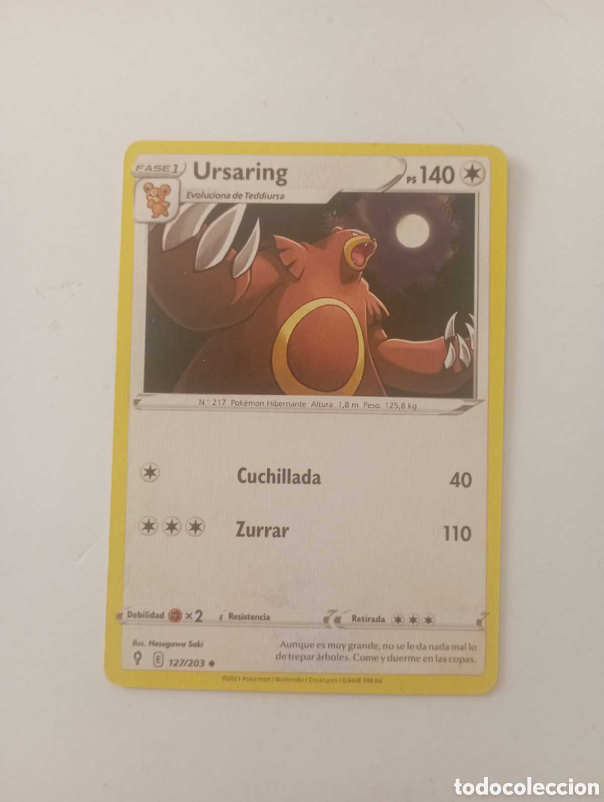 Otros Art&iacute;culos de Coleccionismo en Papel: URSARING POKEMON CARD CARTA POKEMON