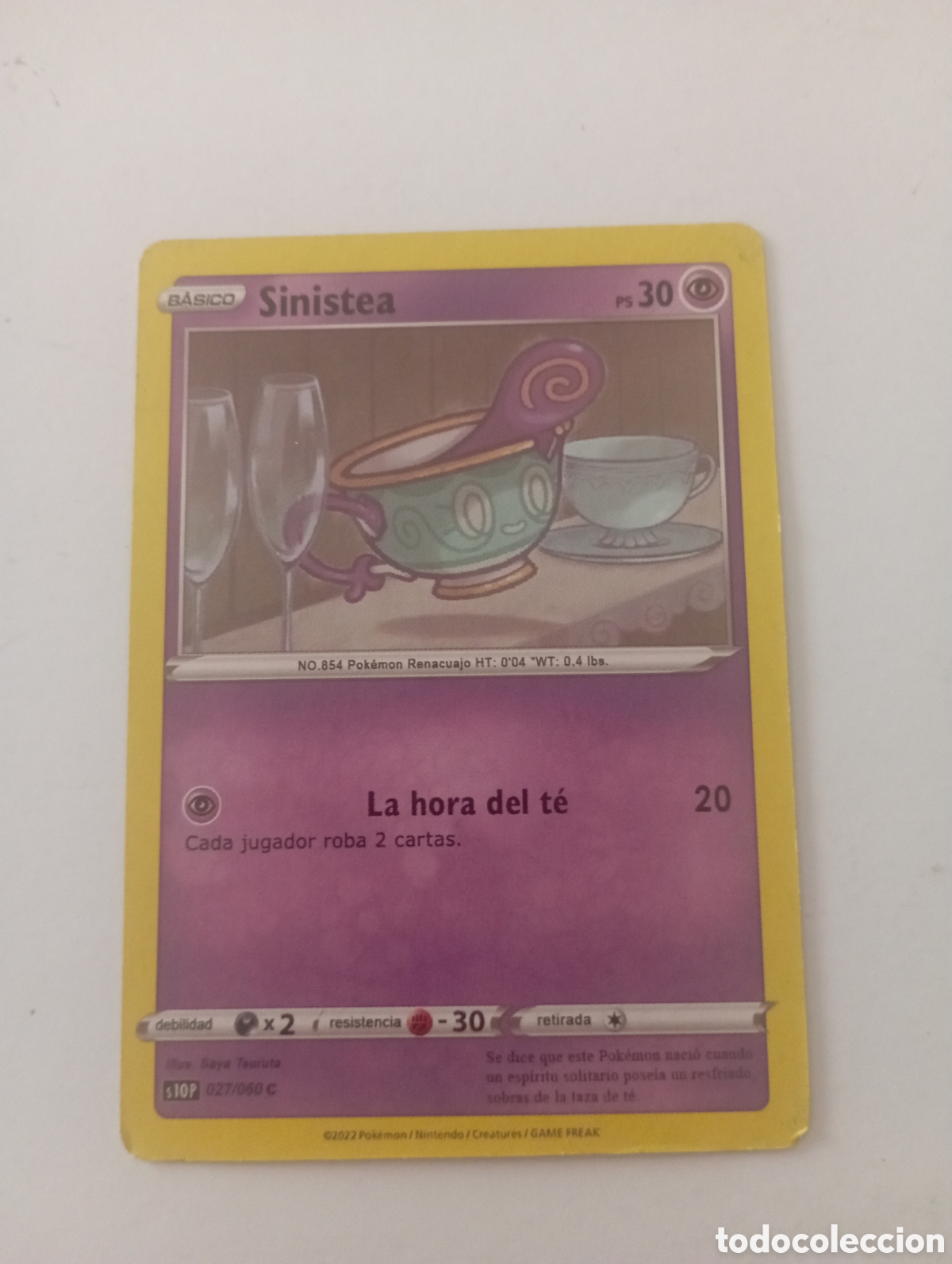 Otros Art&iacute;culos de Coleccionismo en Papel: SINISTEA POKEMON CARD CARTA POKEMON