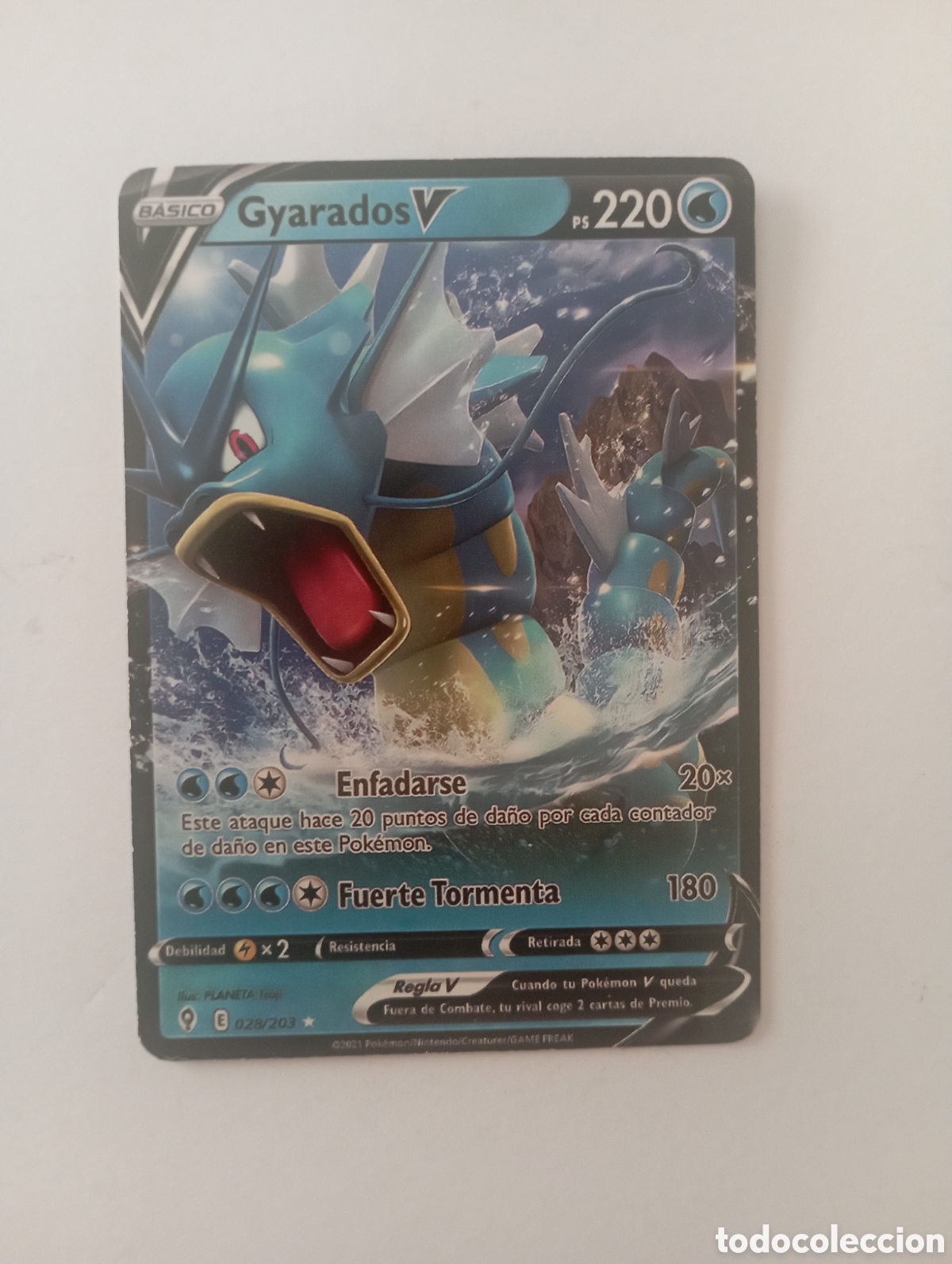 Otros Art&iacute;culos de Coleccionismo en Papel: GYARADOS V POKEMON CARD CARTA POKEMON