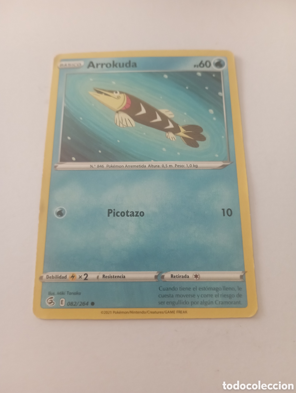 Otros Art&iacute;culos de Coleccionismo en Papel: ARROKUDA POKEMON CARD CARTA POKEMON