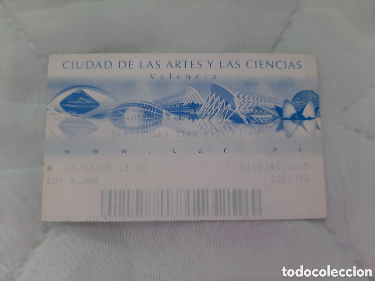 Otros Art&iacute;culos de Coleccionismo en Papel: Entrada Ciudad Artes y Ciencias Valencia COMPRA MINIMA 5&euro;