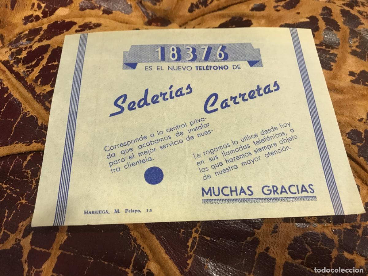 Outros artigos de papel: NUEVO TEL&Eacute;FONO (18376) DE SEDER&Iacute;AS CARRETAS. 15 X 11CM