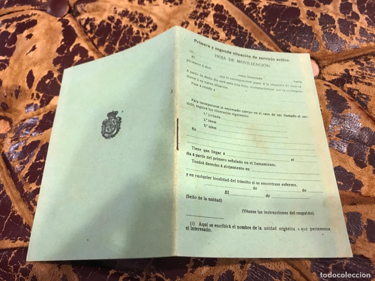Outros artigos de papel: PRIMERA Y SEGUNDA SITUACI&Oacute;N DE SERVICIO ACTIVO. HOJA DE MOVILIZACI&Oacute;N. 24 P&Aacute;GINAS (NADA ESCRITO)