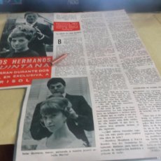 Altri oggetti di carta: RECORTE AÑO 1965(MADRID)LOS PELUQUEROS HNOS QUINTANA,PEINAN A CONCHITA BAUTISTA Y Á MARISOL