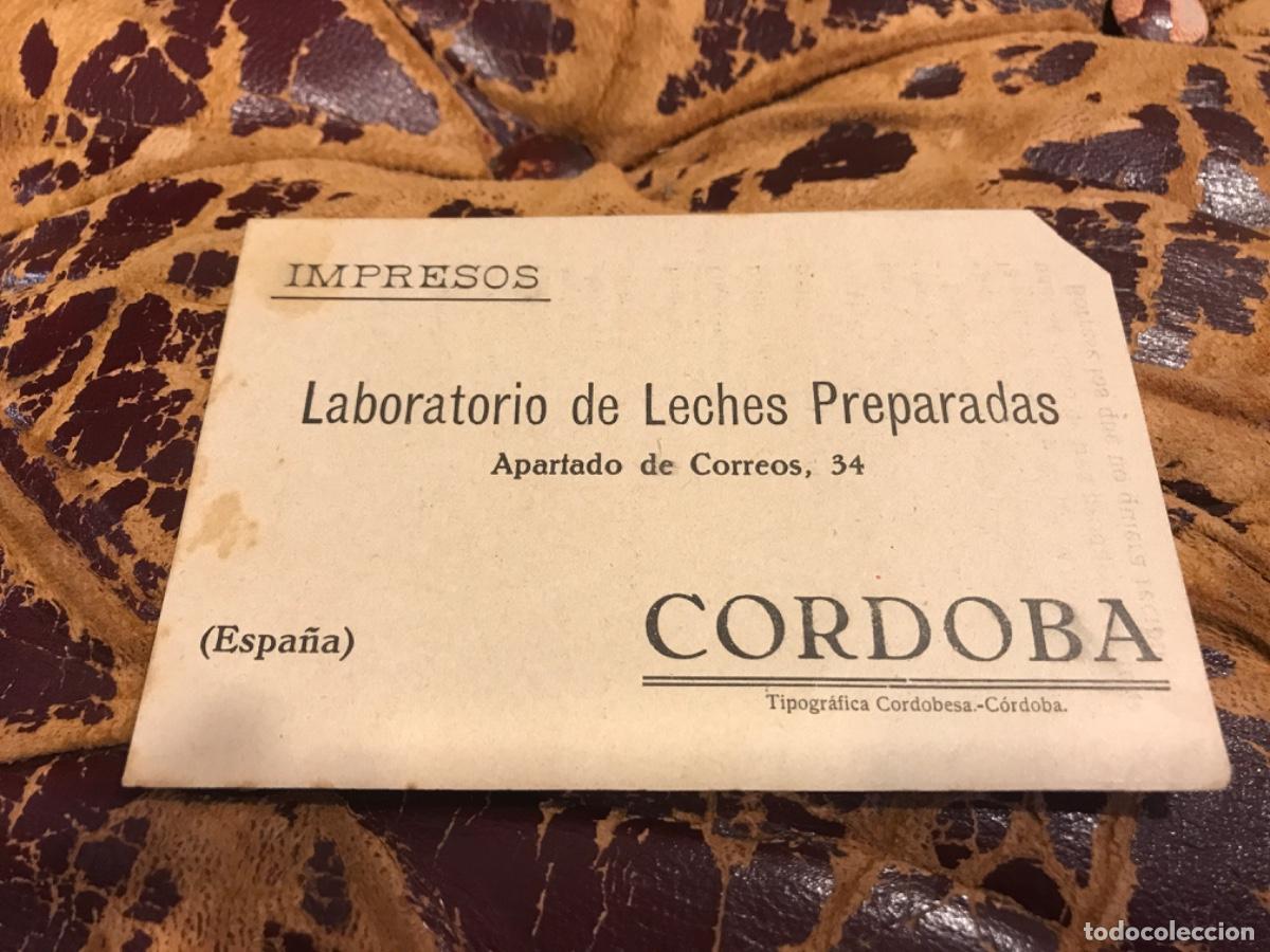 Sammelleidenschaft Andere Papierartikel: TARJETA. LABORATORIO DE LECHES PREPARADAS. APARTADO CORREOS, 34. C&Oacute;RDOBA. 13 X 8,5CM. CARTULINA