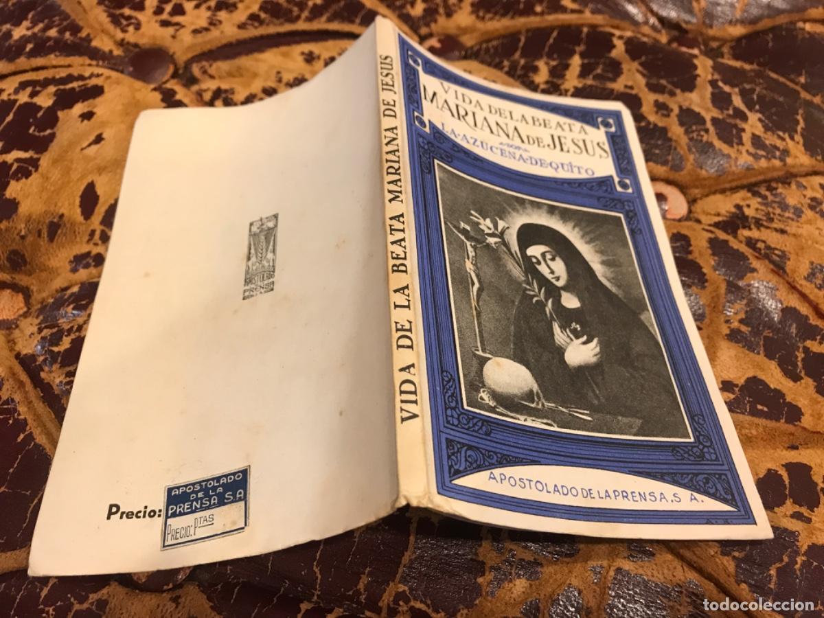 Outros artigos de papel: ENRIQUE VILLASIS TERAN. VIDA DE LA BEATA MARIANA DE JES&Uacute;S AZUCENA DE QUITO. 1948
