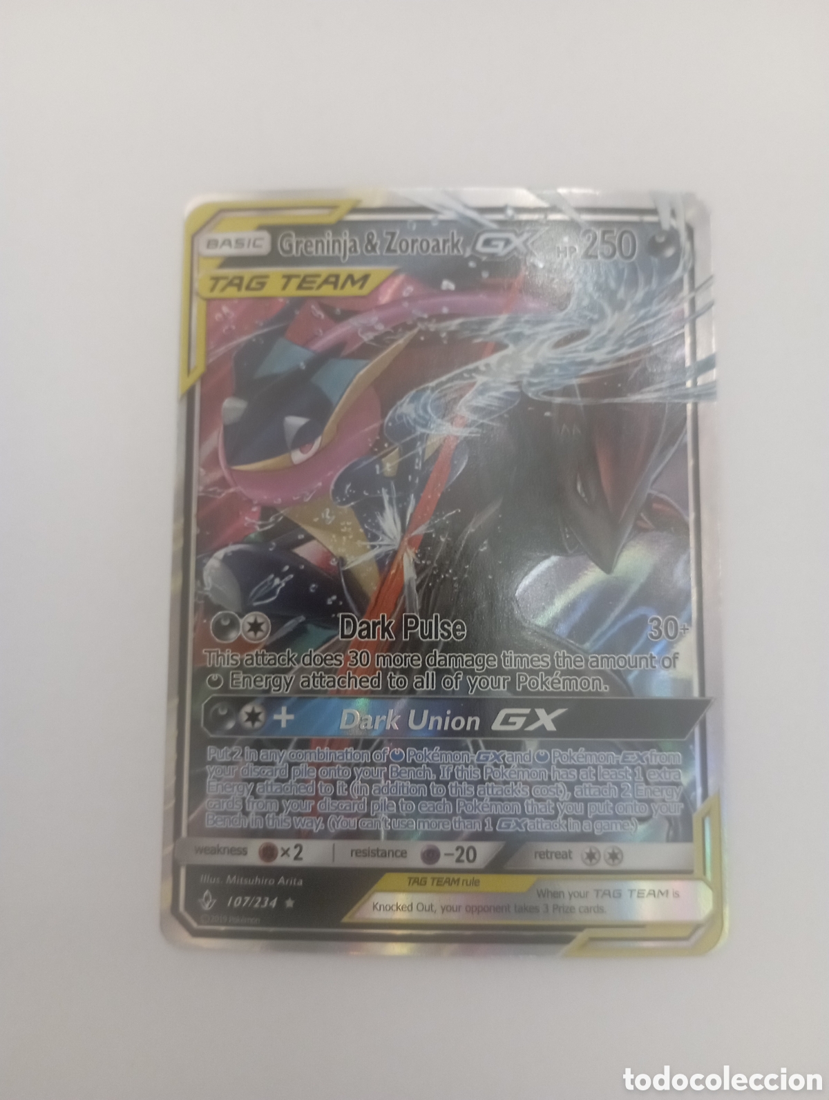Otros Art&iacute;culos de Coleccionismo en Papel: GRENINJA & ZOROARK GX POKEMON CARD CARTA POKEMON