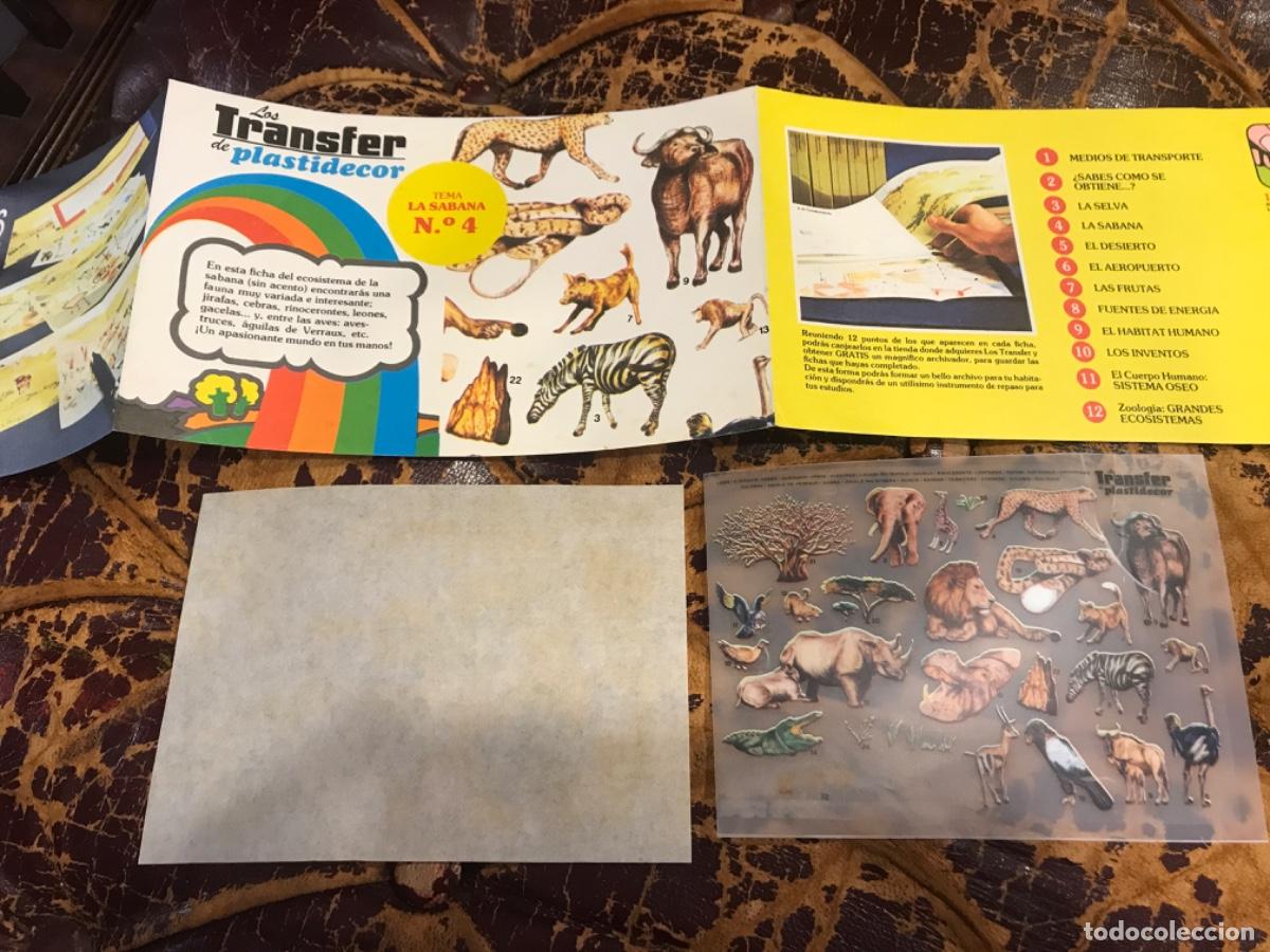 Sammelleidenschaft Andere Papierartikel: LOS TRANSFER DE PLASTIDECOR. TEMA LA SABANA N&ordm; 4