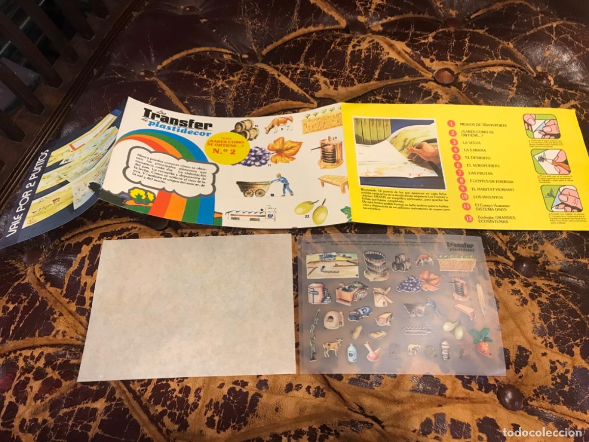 Collectionnisme Papier divers: LOS TRANSFER DE PLASTIDECOR. TEMA, &iquest;SABES C&Oacute;MO SE OBTIENE...?. N&ordm; 2