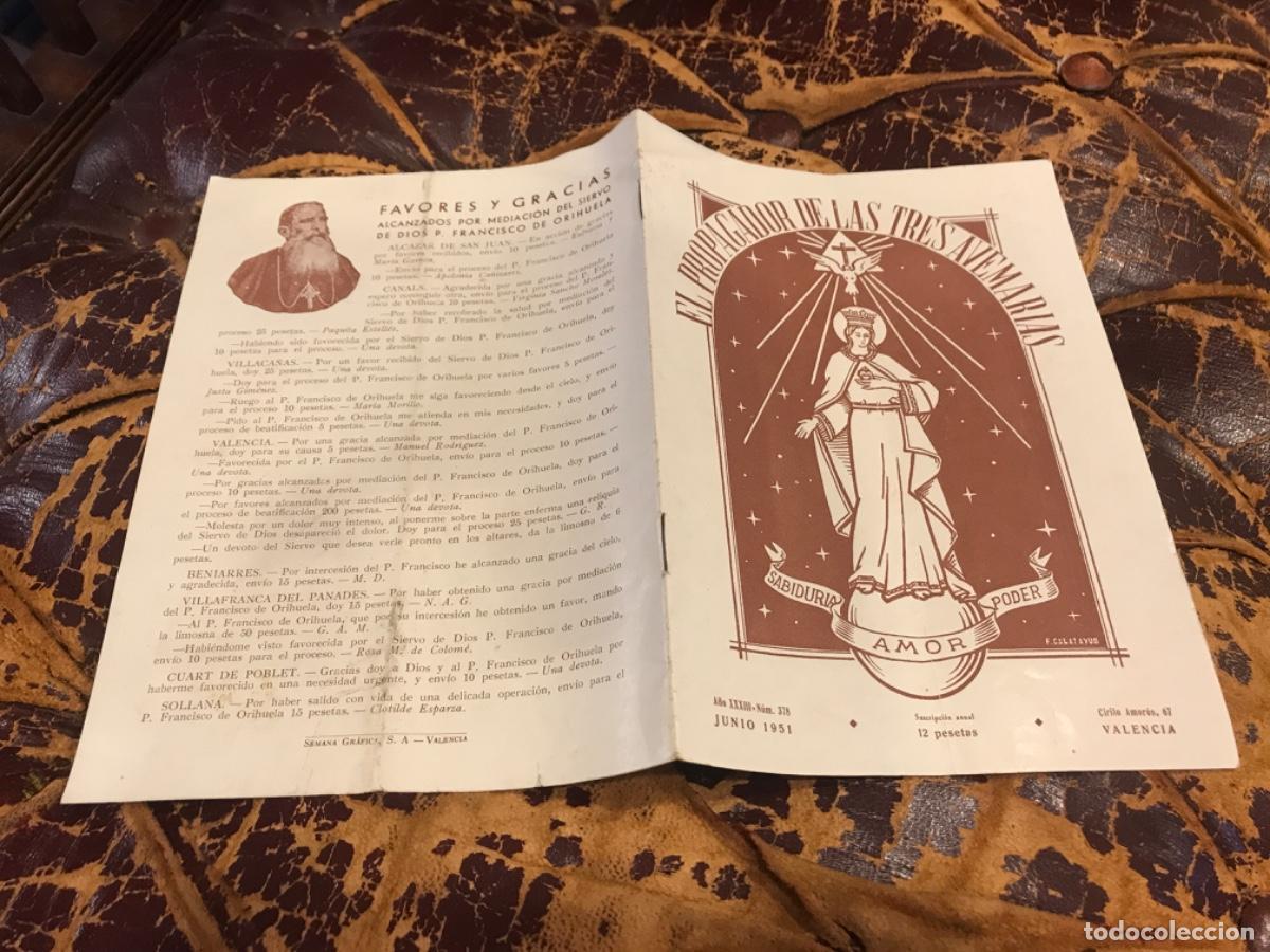 Sammelleidenschaft Andere Papierartikel: EL PROPAGADOR DE LAS TRES AVE MAR&Iacute;AS. N&ordm; 378. A&Ntilde;O 1951. VALENCIA