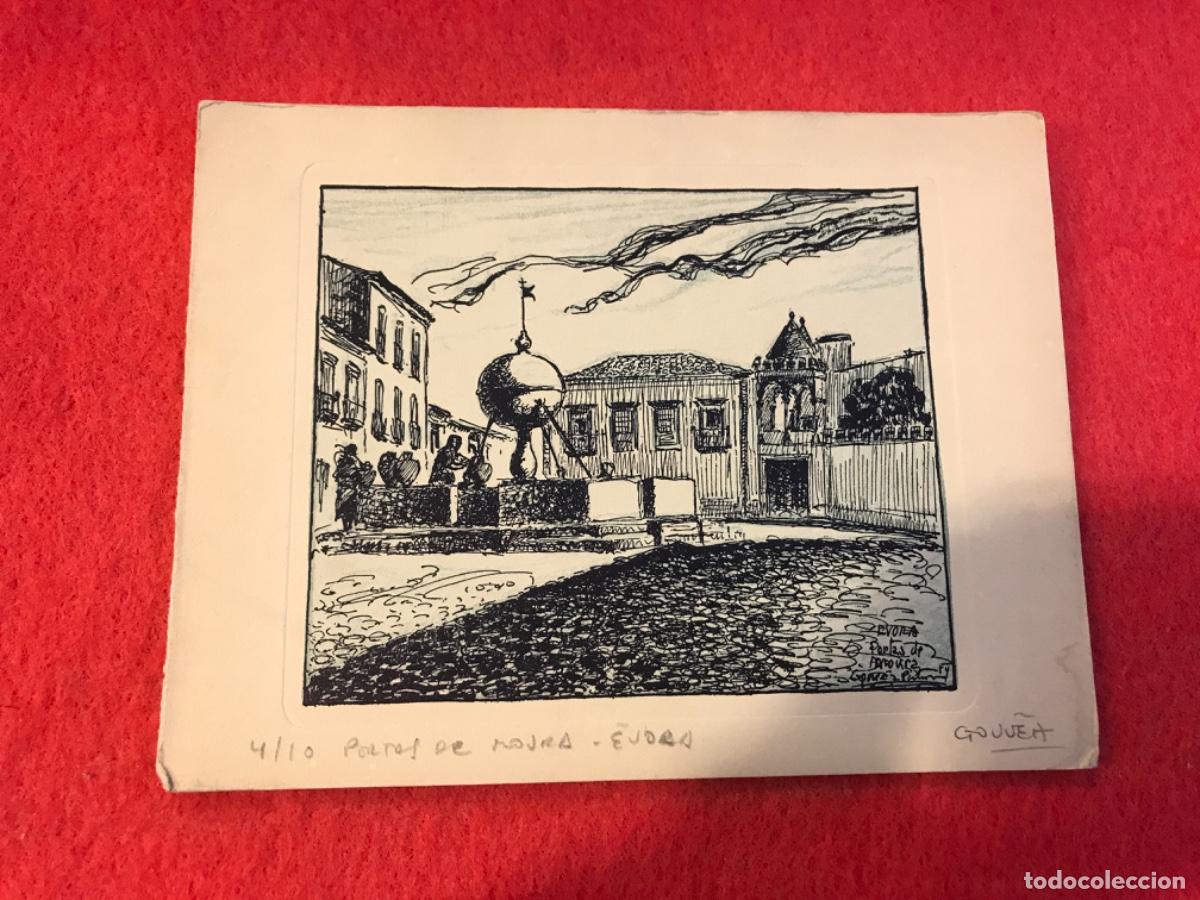 Sammelleidenschaft Andere Papierartikel: GRABADO PORTUGAL. 4/10. PORTAS DE MOURA. EVORA. 17 X 13cm. CARTULINA