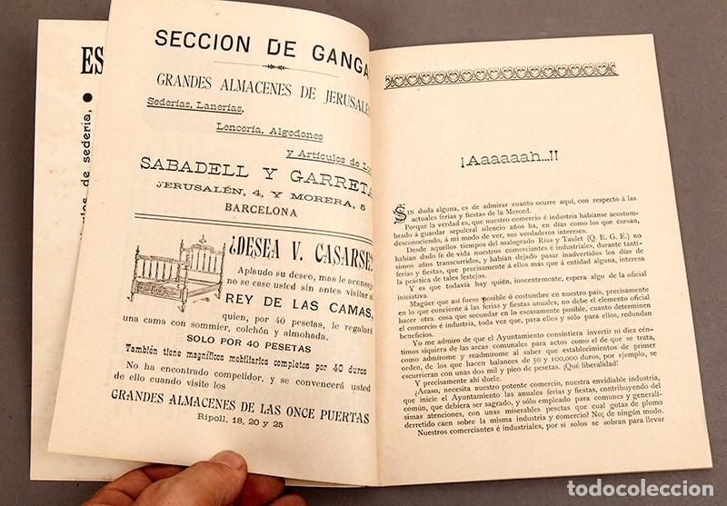 Otros art&iacute;culos de coleccionismo en papel: FIESTAS DE LA MERCED - BARCELONA 1902 - PROGRAMA - Foto 4