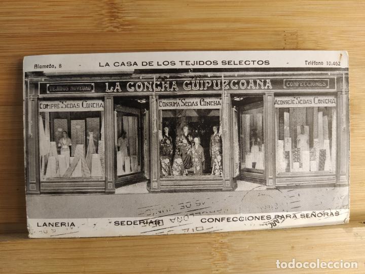 Otros Art&iacute;culos de Coleccionismo en Papel: SAN SEBASTIAN-LA CONCHA GUIPUZCOANA-LANAS SEDAS-PUBLICIDAD ANTIGUA-VER FOTOS-(K-11.133)