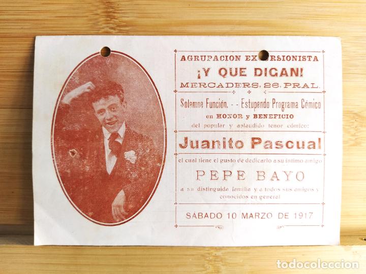 Otros Art&iacute;culos de Coleccionismo en Papel: BARCELONA-AGRUPACION EXCURSIONISTA Y QUE DIGAN-PROGRAMA A&Ntilde;O 1917-VER FOTOS-(K-11.140)