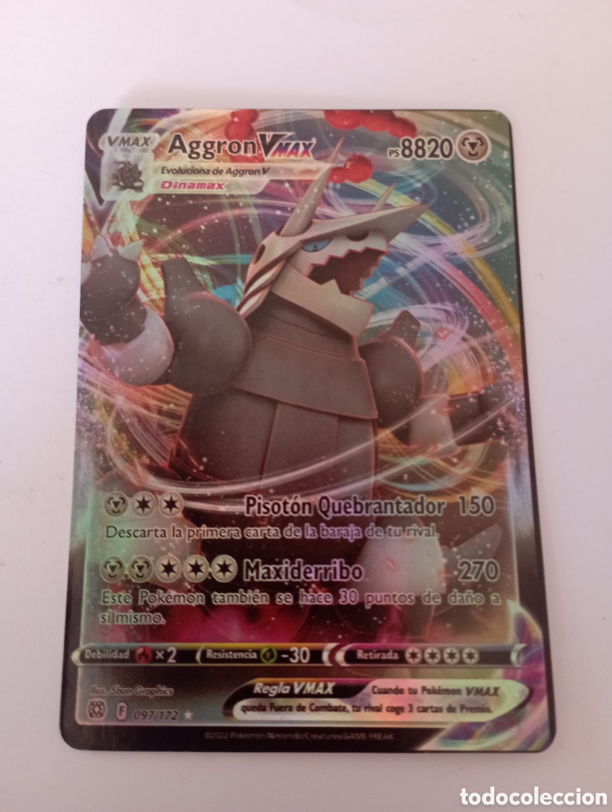 aggron vmax pokemon card price Amazon.com: Pokemon Aggron V & Vmax 097/172 Brilliant Stars main image 1