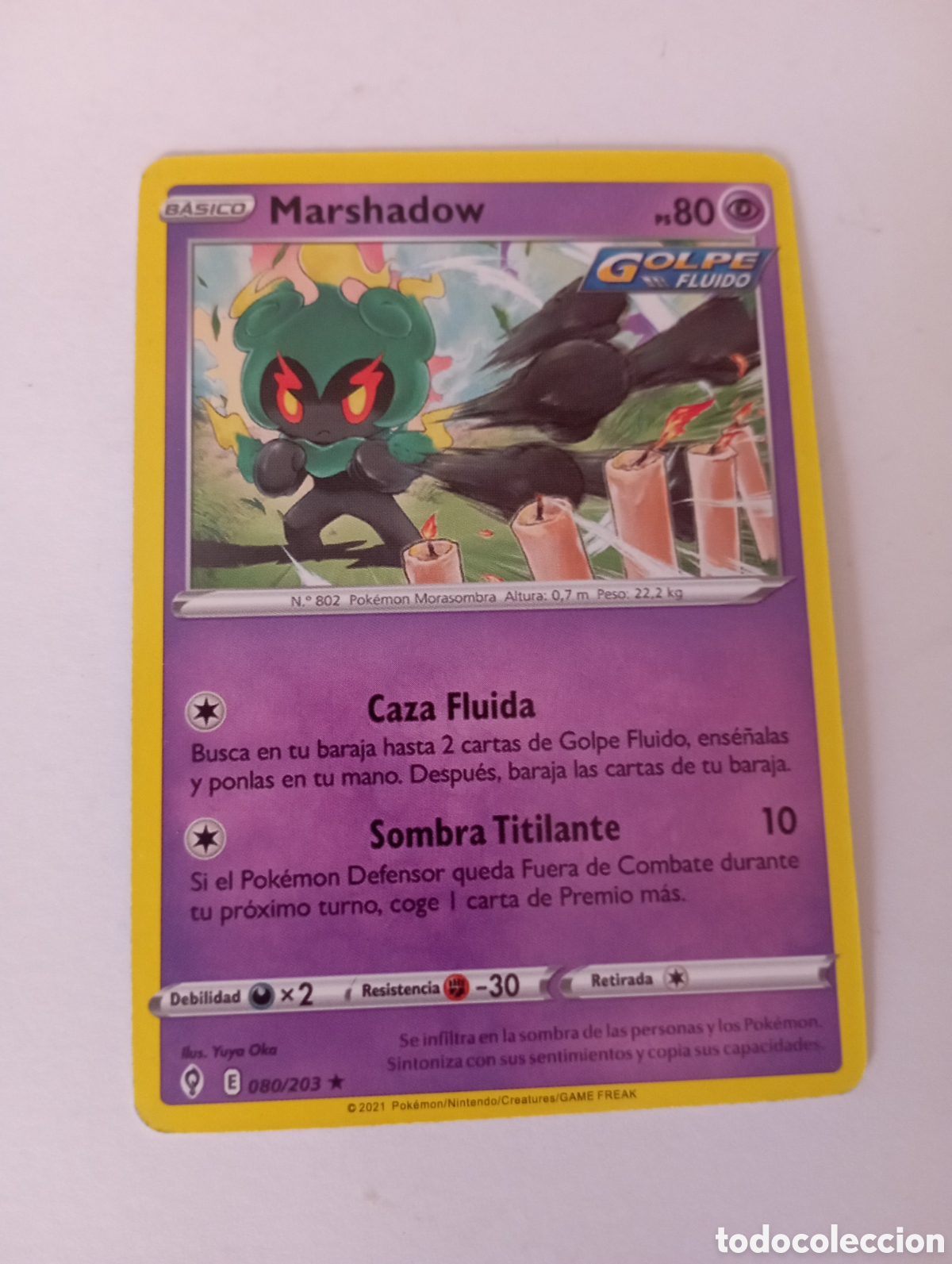 Otros Art&iacute;culos de Coleccionismo en Papel: MARSHADOW POKEMON CARD CARTA POKEMON
