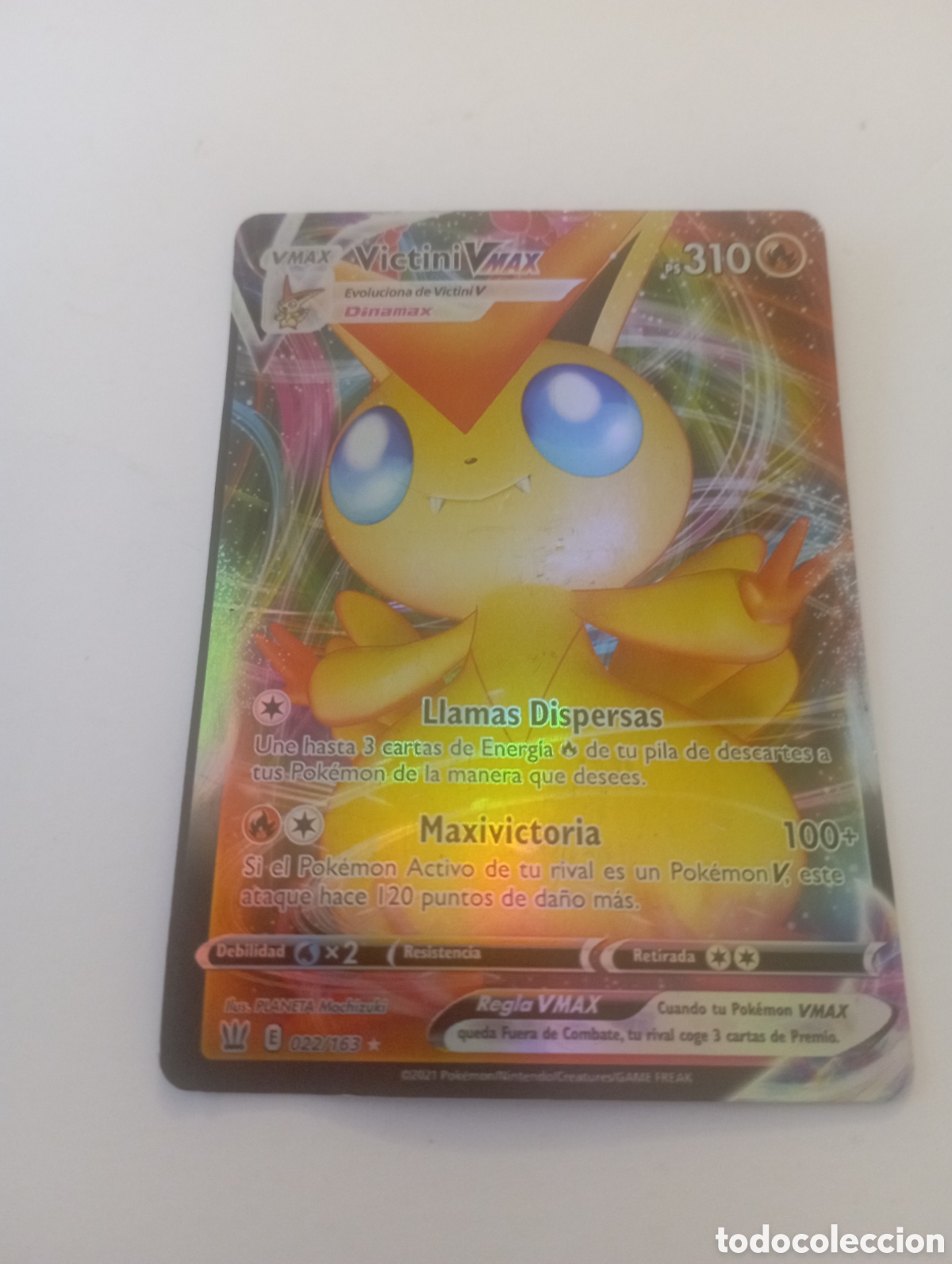 Otros Art&iacute;culos de Coleccionismo en Papel: VICTINI VMAX POKEMON CARD CARTA POKEMON