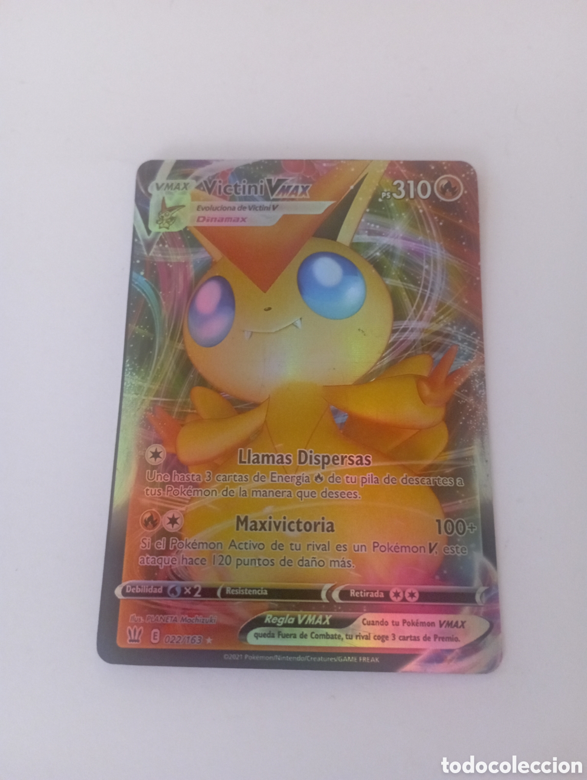 Otros Art&iacute;culos de Coleccionismo en Papel: VICTINI VMAX POKEMON CARD CARTA POKEMON