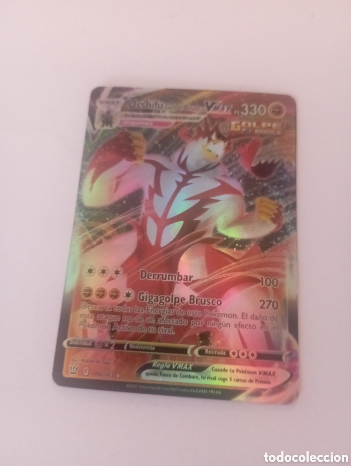 Otros Art&iacute;culos de Coleccionismo en Papel: URSHIFU GOLPE BRUSCO VMAX POKEMON CARD CARTA POKEMON