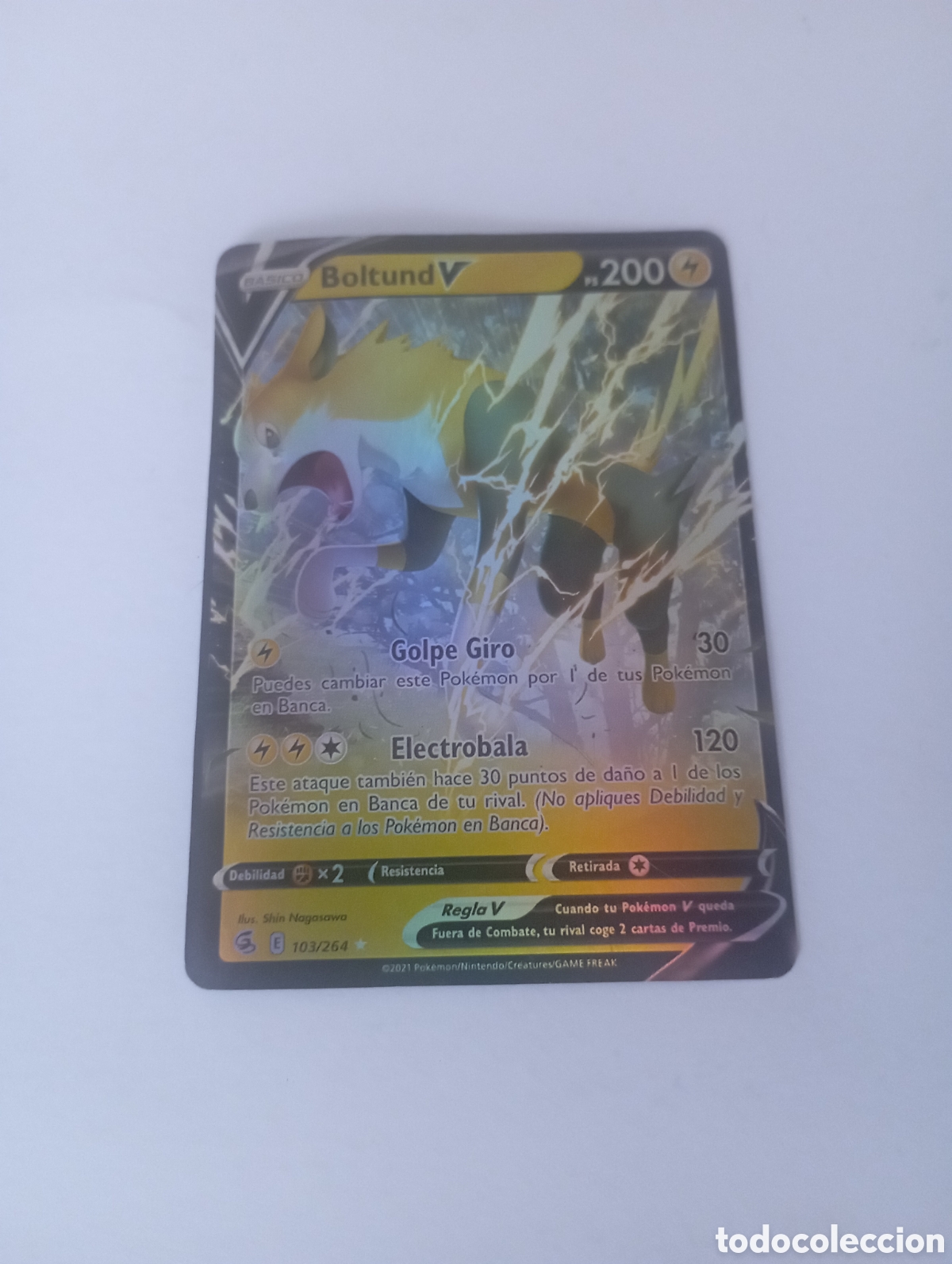 Otros Art&iacute;culos de Coleccionismo en Papel: BOLTUND V POKEMON CARD CARTA POKEMON