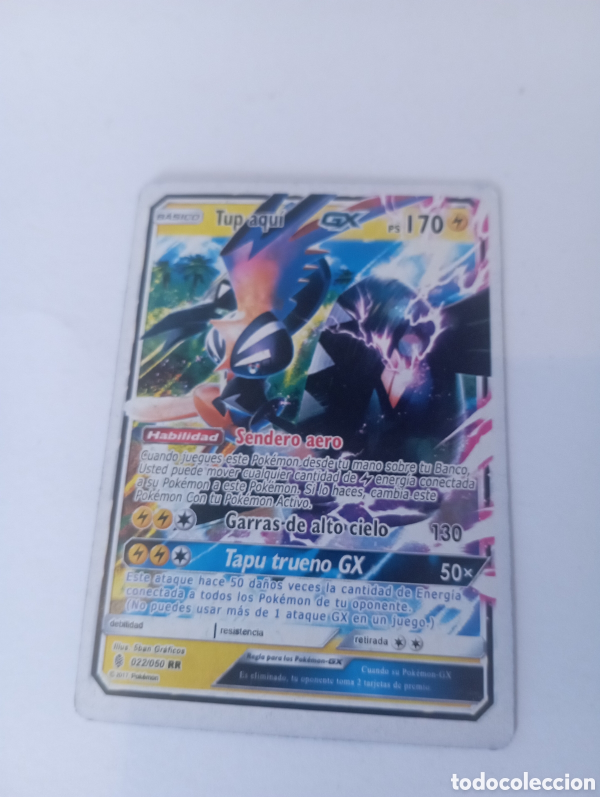 Otros Art&iacute;culos de Coleccionismo en Papel: TUP AQUI POKEMON CARD CARTA POKEMON