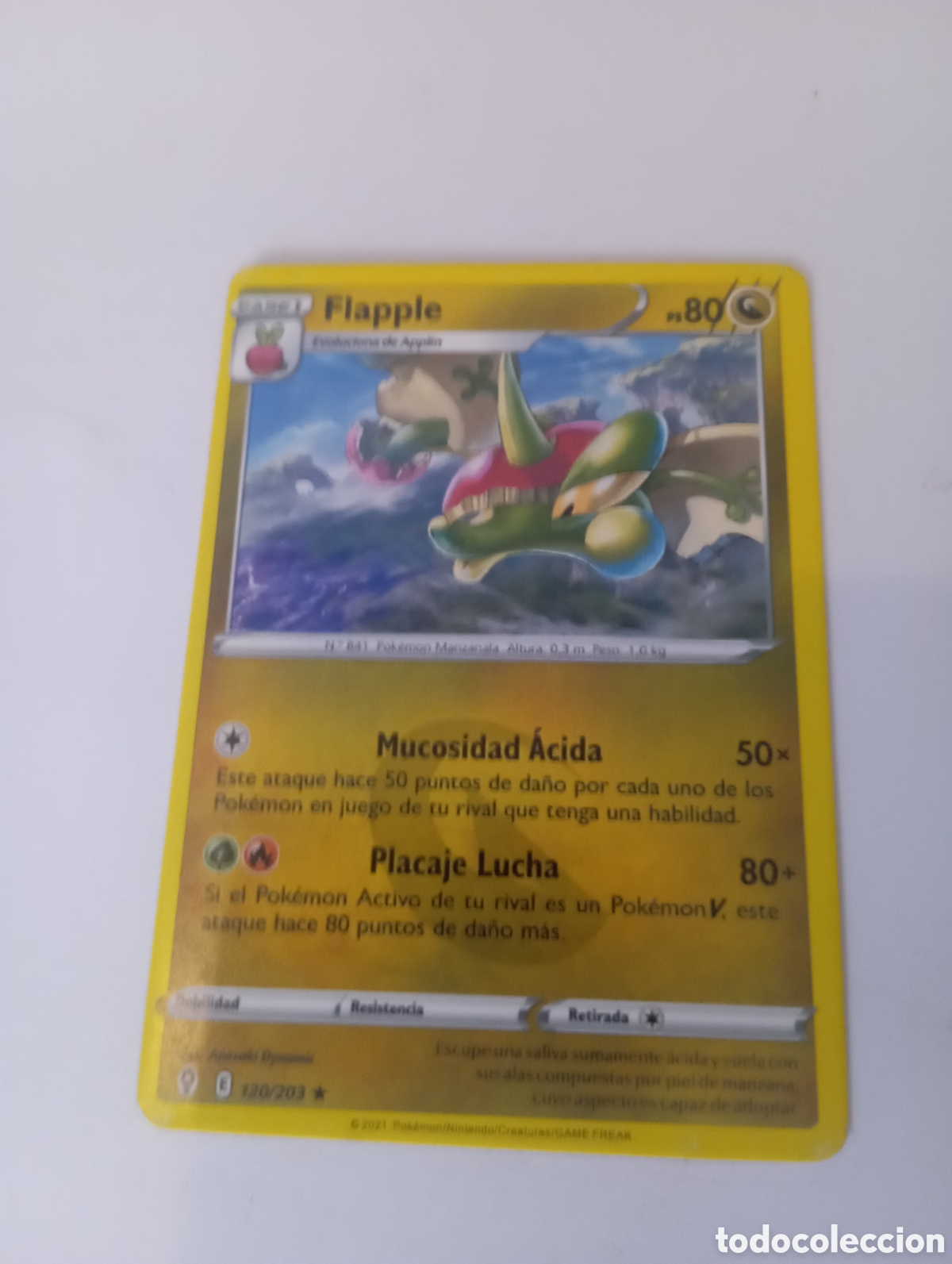 Otros Art&iacute;culos de Coleccionismo en Papel: FLAPPLE POKEMON CARD CARTA POKEMON