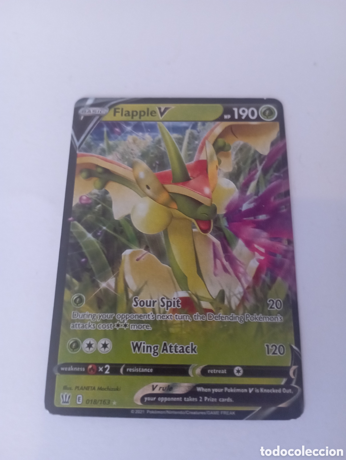 Otros Art&iacute;culos de Coleccionismo en Papel: FLAPPLE V POKEMON CARD CARTA POKEMON
