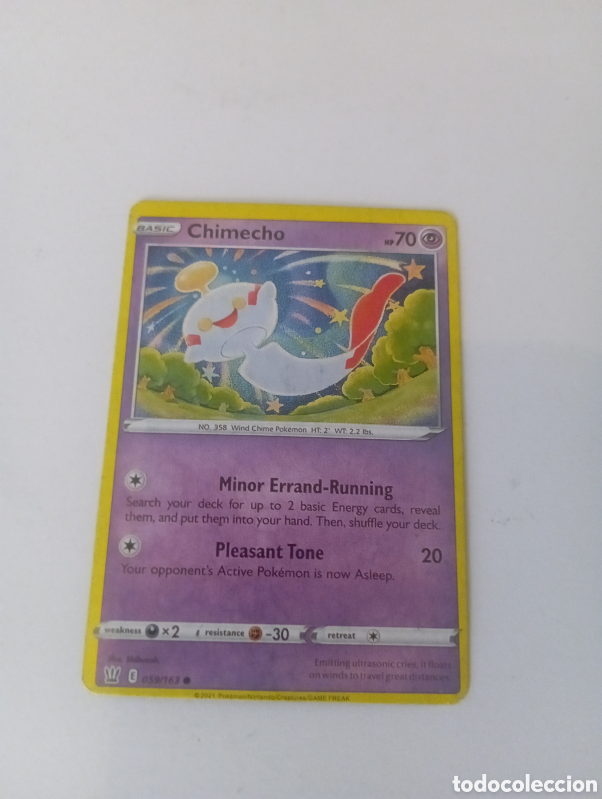 Otros Art&iacute;culos de Coleccionismo en Papel: CHIMECHO POKEMON CARD CARTA POKEMON