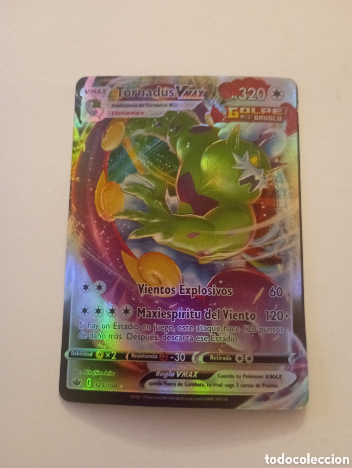 Otros Art&iacute;culos de Coleccionismo en Papel: TORNADUS VMAX POKEMON CARD CARTA POKEMON