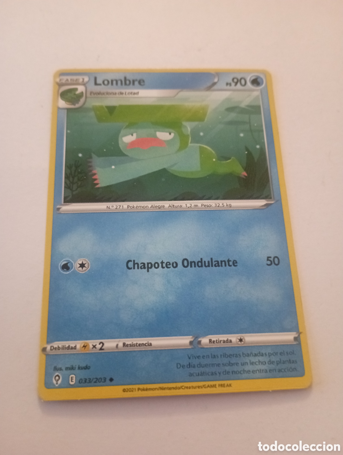 Otros Art&iacute;culos de Coleccionismo en Papel: LOMBRE POKEMON CARD CARTA POKEMON