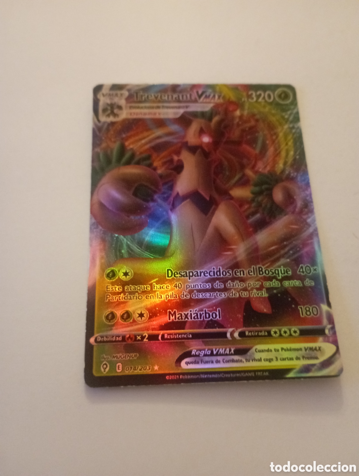 Otros Art&iacute;culos de Coleccionismo en Papel: TREVENANT VMAX POKEMON CARD CARTA POKEMON
