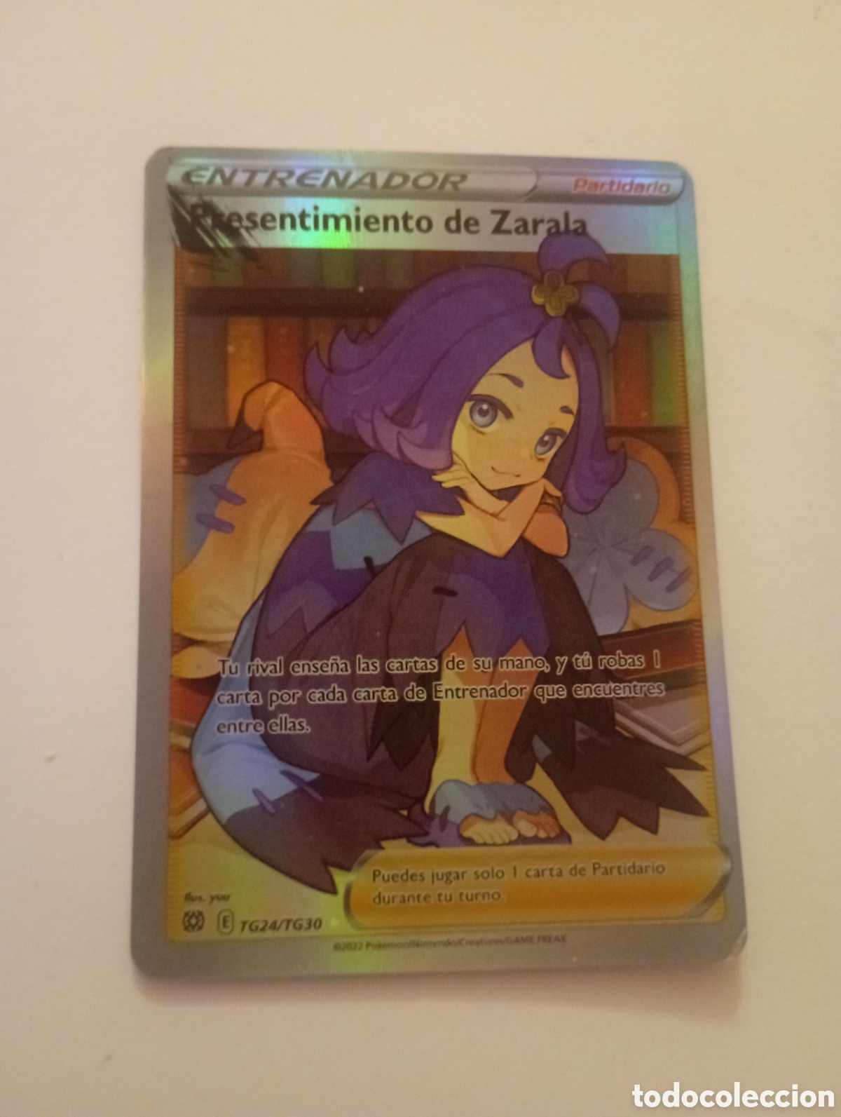 Otros Art&iacute;culos de Coleccionismo en Papel: ENTRENADOR PRESENTIMIENTO DE ZARALA POKEMON CARD CARTA POKEMON