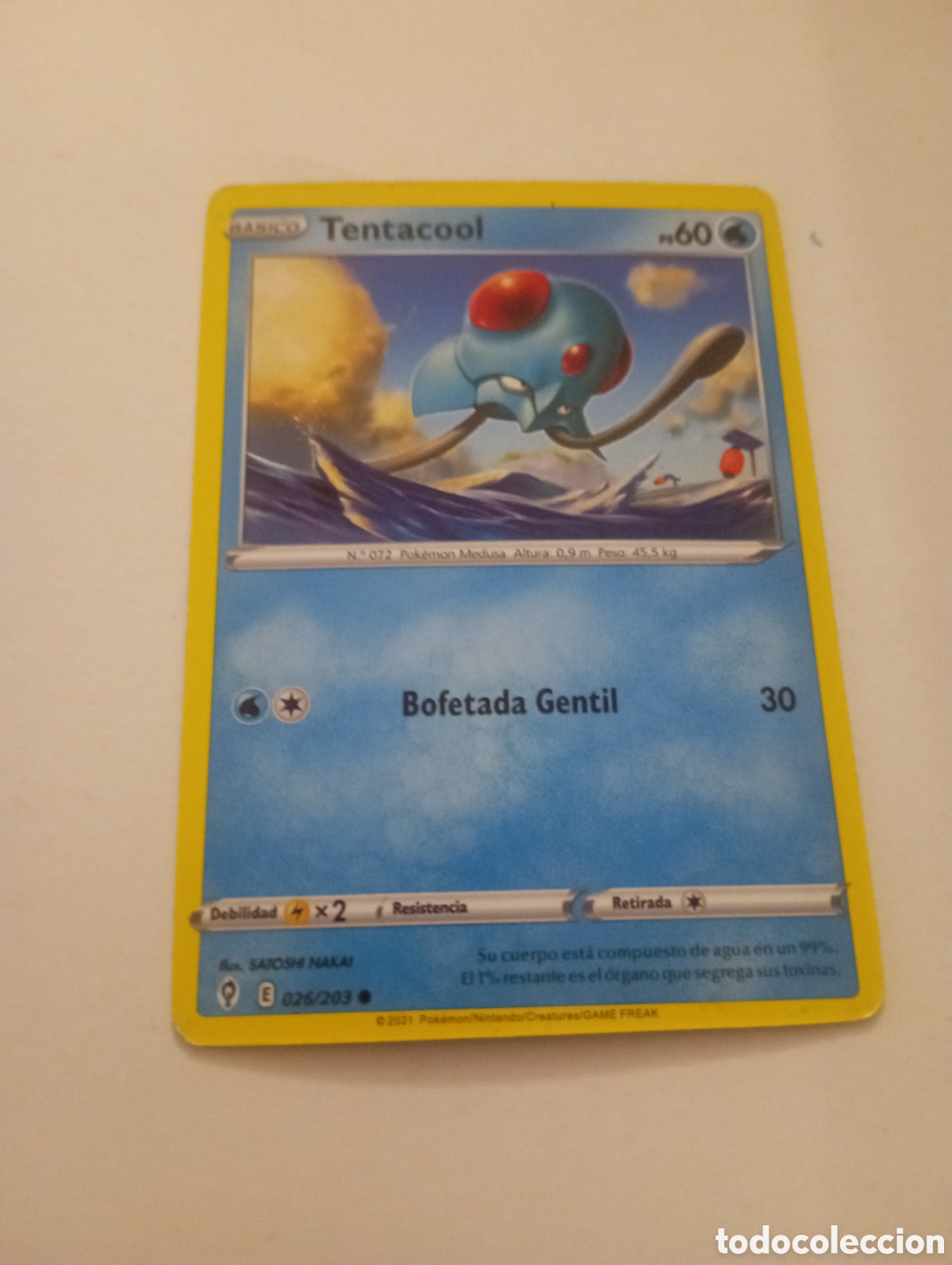 Otros Art&iacute;culos de Coleccionismo en Papel: TENTACOOL POKEMON CARD CARTA POKEMON