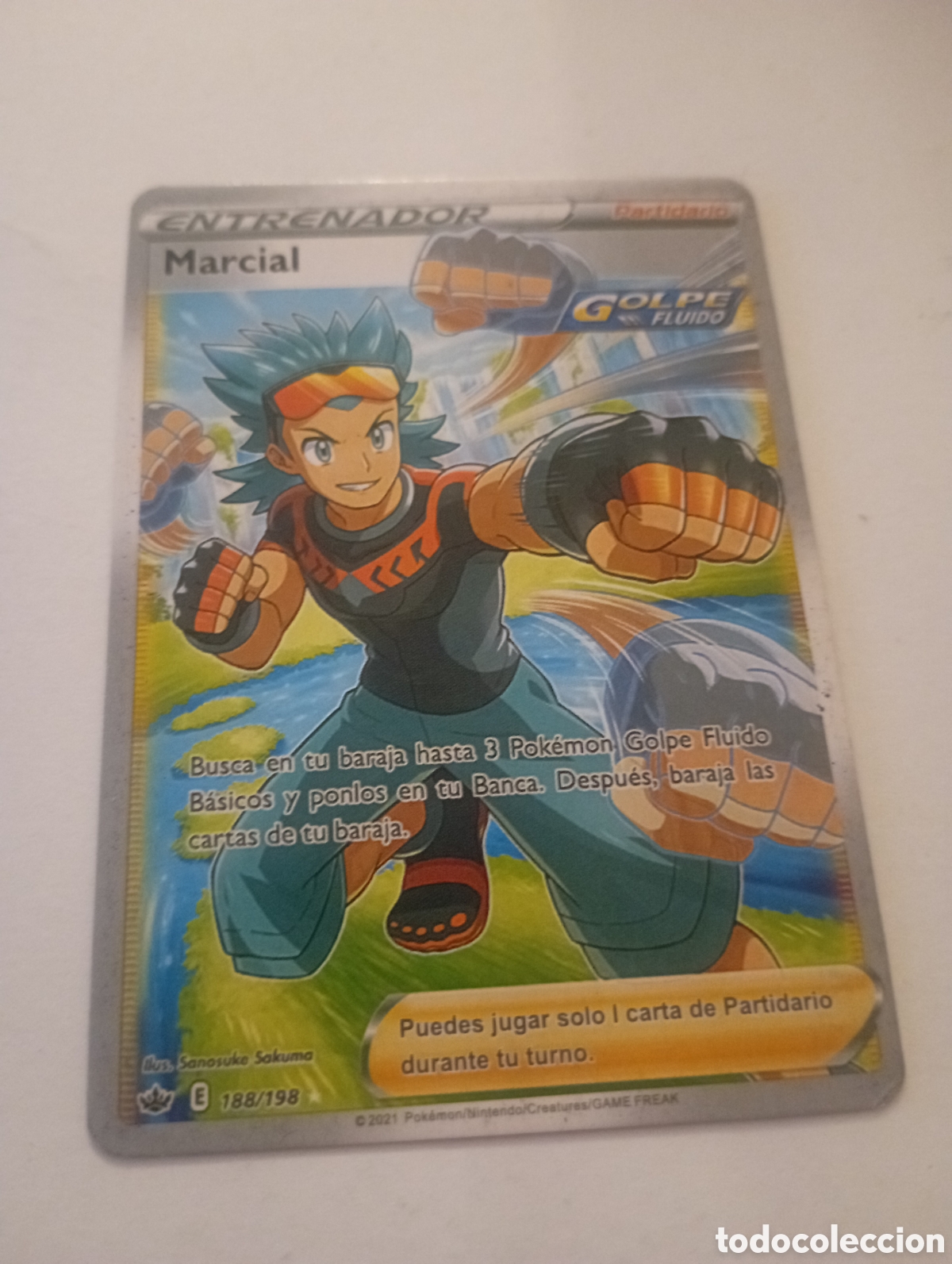Otros Art&iacute;culos de Coleccionismo en Papel: ENTRENADOR MARCIAL POKEMON CARD CARTA POKEMON