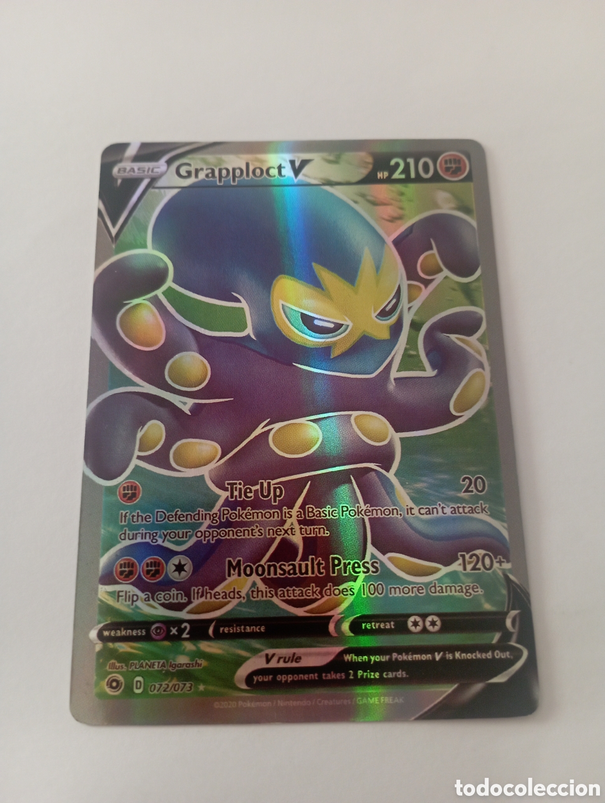 Otros Art&iacute;culos de Coleccionismo en Papel: GRAPPLOCT V POKEMON CARD CARTA POKEMON