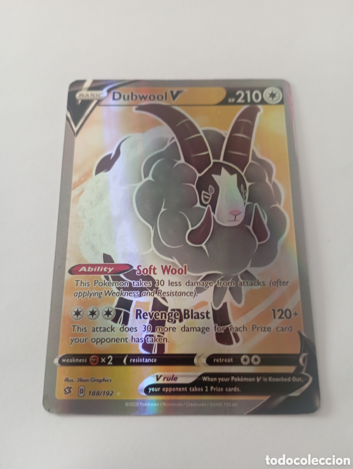 Otros Art&iacute;culos de Coleccionismo en Papel: DUPWOOL V POKEMON CARD CARTA POKEMON