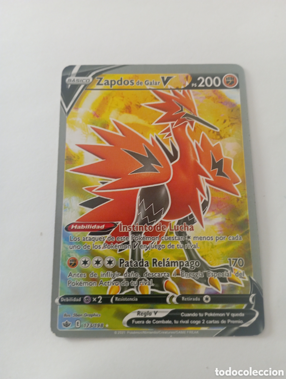 Otros Art&iacute;culos de Coleccionismo en Papel: ZAPDOS DE GALAR V POKEMON CARD CARTA POKEMON