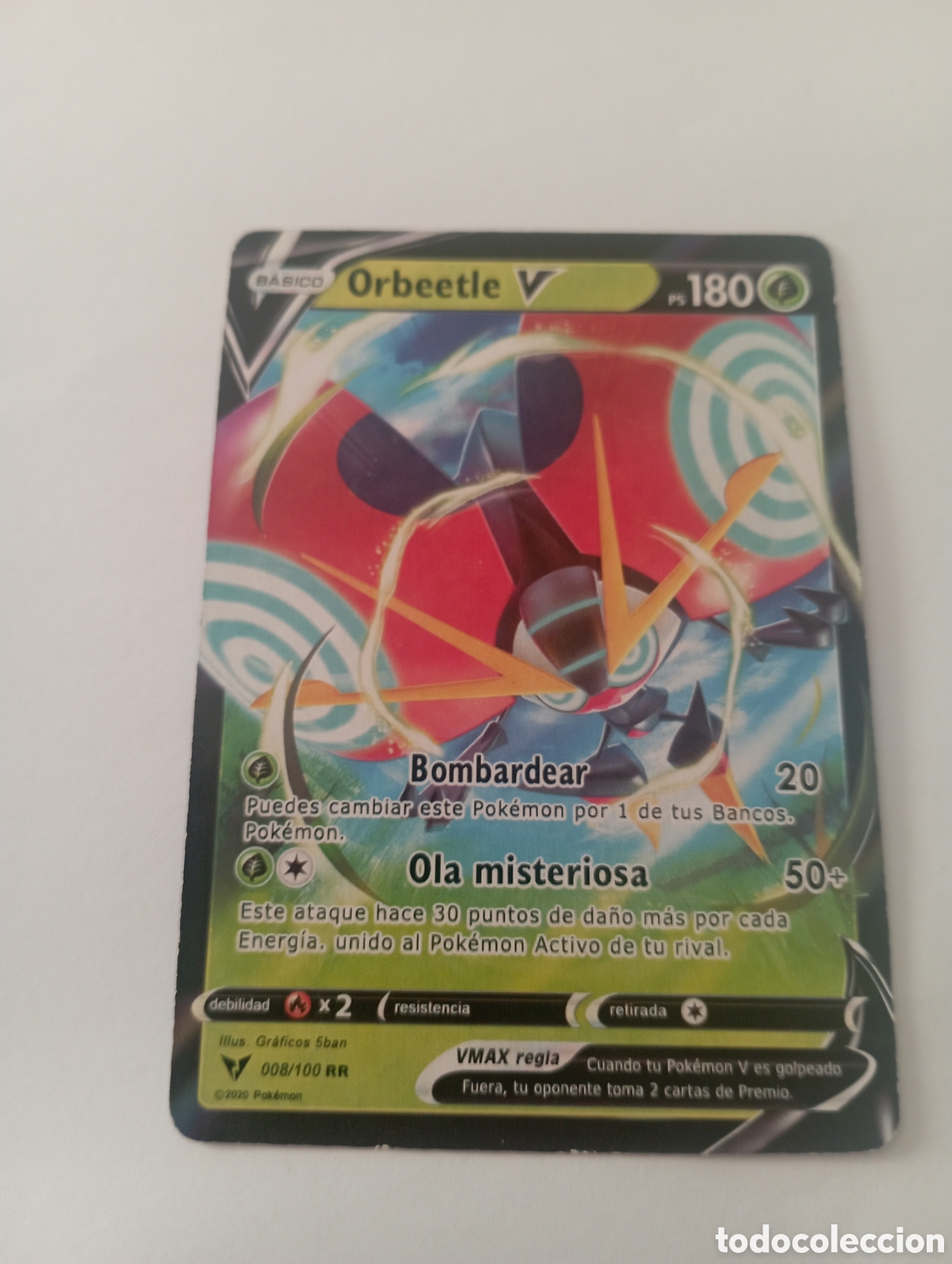 Otros Art&iacute;culos de Coleccionismo en Papel: ORBEETLE V POKEMON CARD CARTA POKEMON