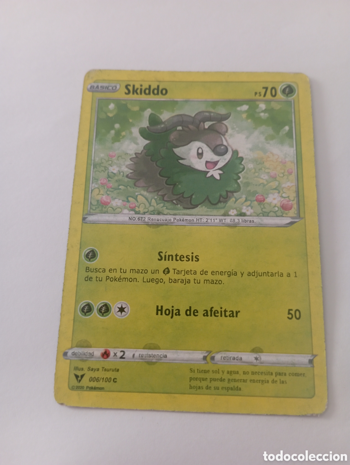 Otros Art&iacute;culos de Coleccionismo en Papel: SKIDDO POKEMON CARD CARTA POKEMON