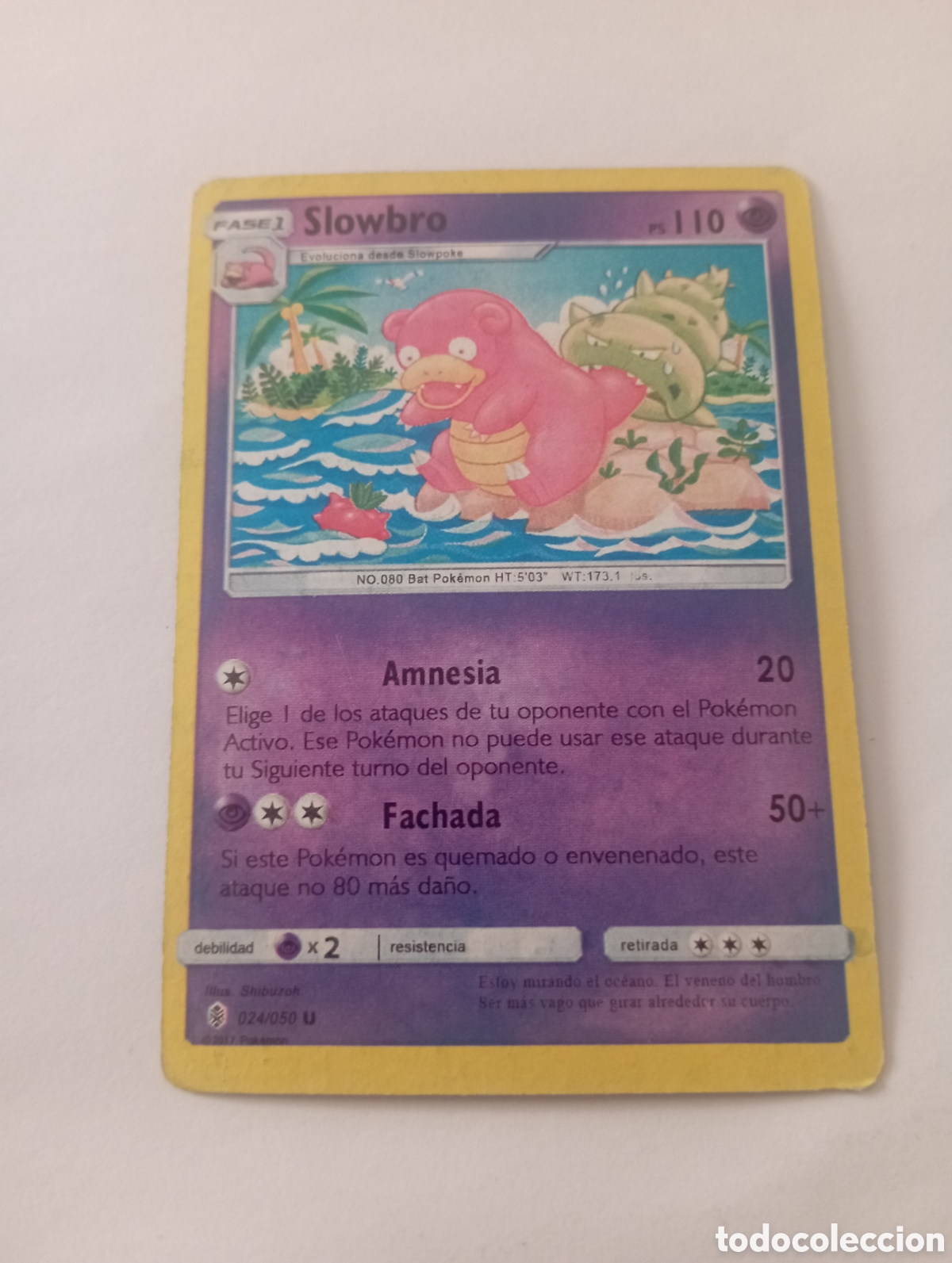 Otros Art&iacute;culos de Coleccionismo en Papel: SLOWBRO POKEMON CARD CARTA POKEMON