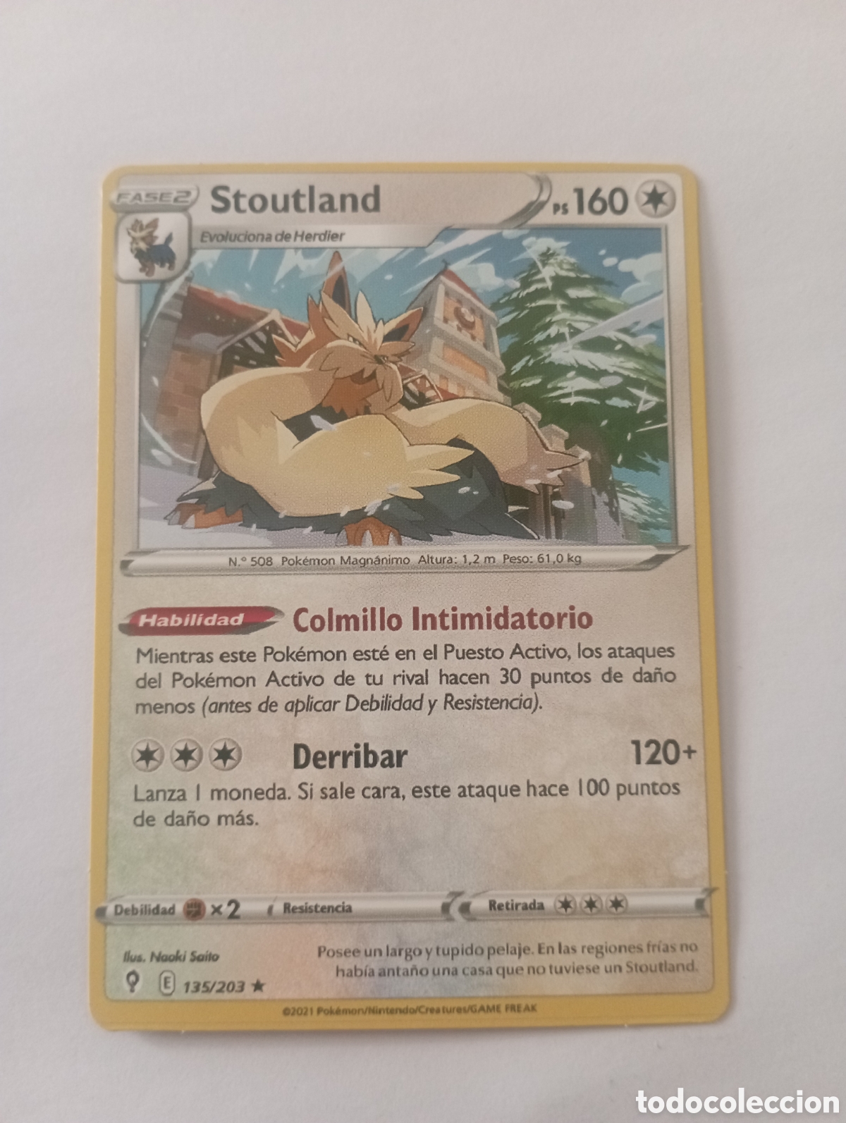 Otros Art&iacute;culos de Coleccionismo en Papel: STOUTLAND POKEMON CARD CARTA POKEMON