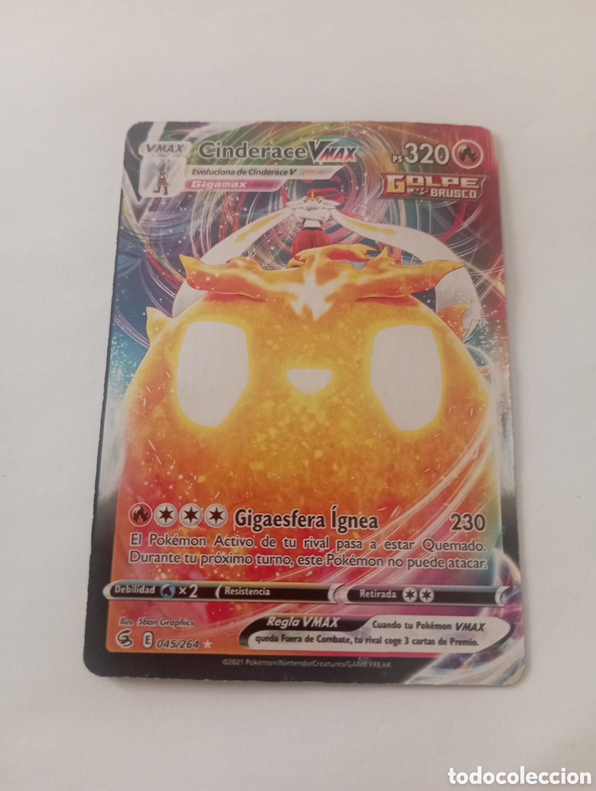 Otros Art&iacute;culos de Coleccionismo en Papel: CINDERACE VMAX POKEMON CARD CARTA POKEMON