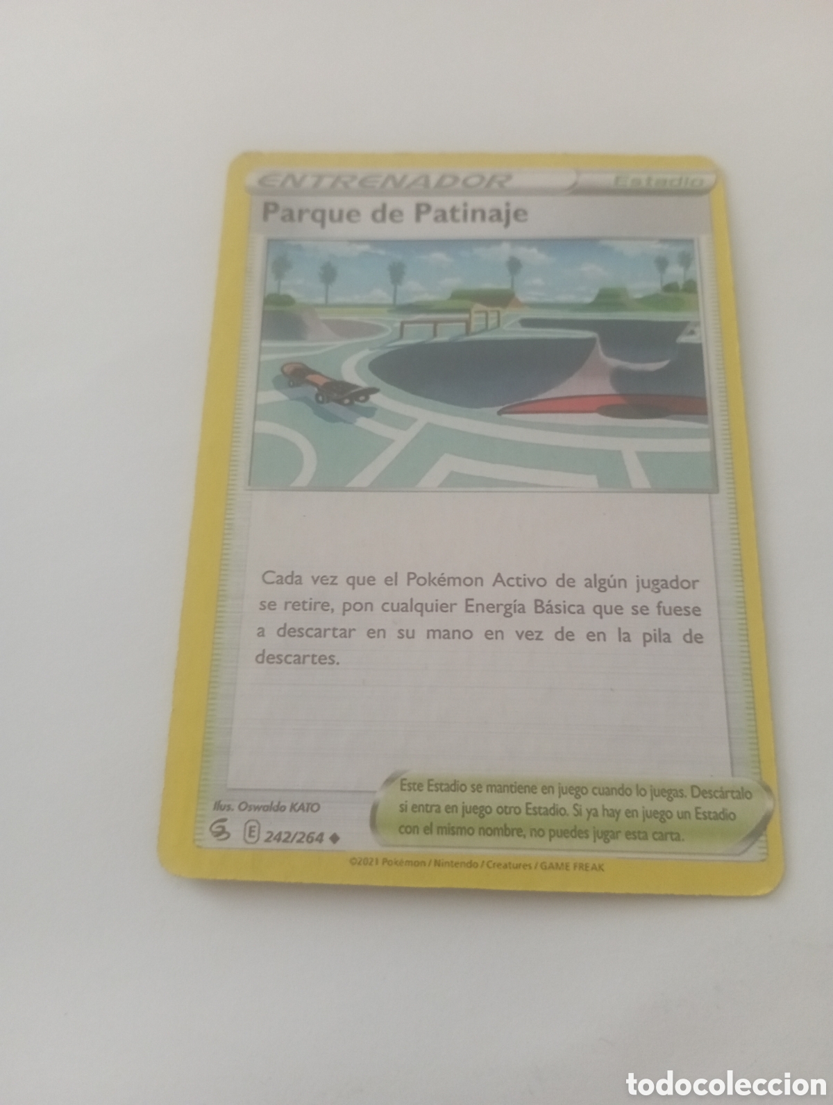 Otros Art&iacute;culos de Coleccionismo en Papel: ENTRENADOR PARQUE DE PATINAJE POKEMON CARD CARTA POKEMON