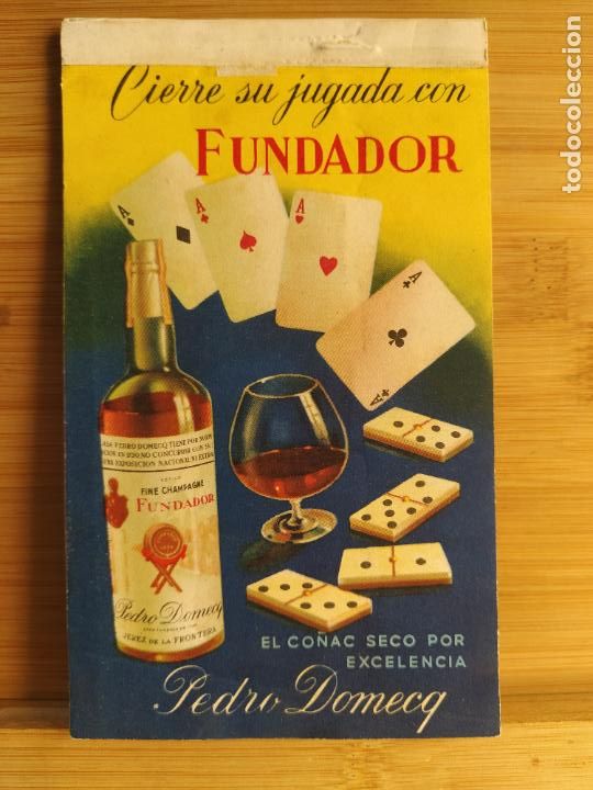 Otros Art&iacute;culos de Coleccionismo en Papel: FUNDADOR-PEDRO DOMECQ-LIBRETA ANTIGUA-PUBLICIDAD-VER FOTOS-(K-11.173)