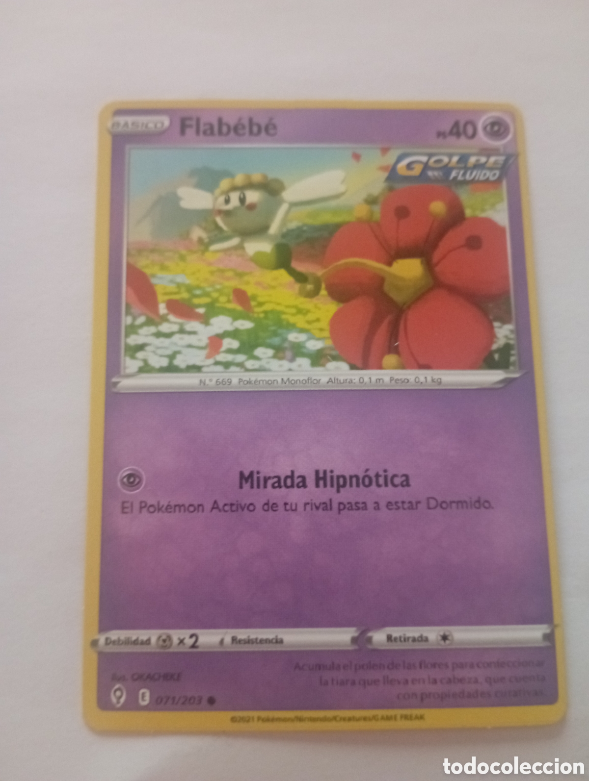 Otros Art&iacute;culos de Coleccionismo en Papel: FLABEBE POKEMON CARD CARTA POKEMON