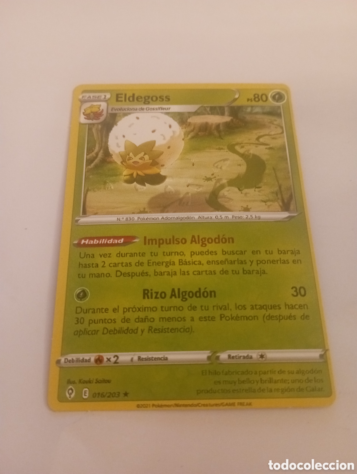 Otros Art&iacute;culos de Coleccionismo en Papel: ELDEGOSS POKEMON CARD CARTA POKEMON