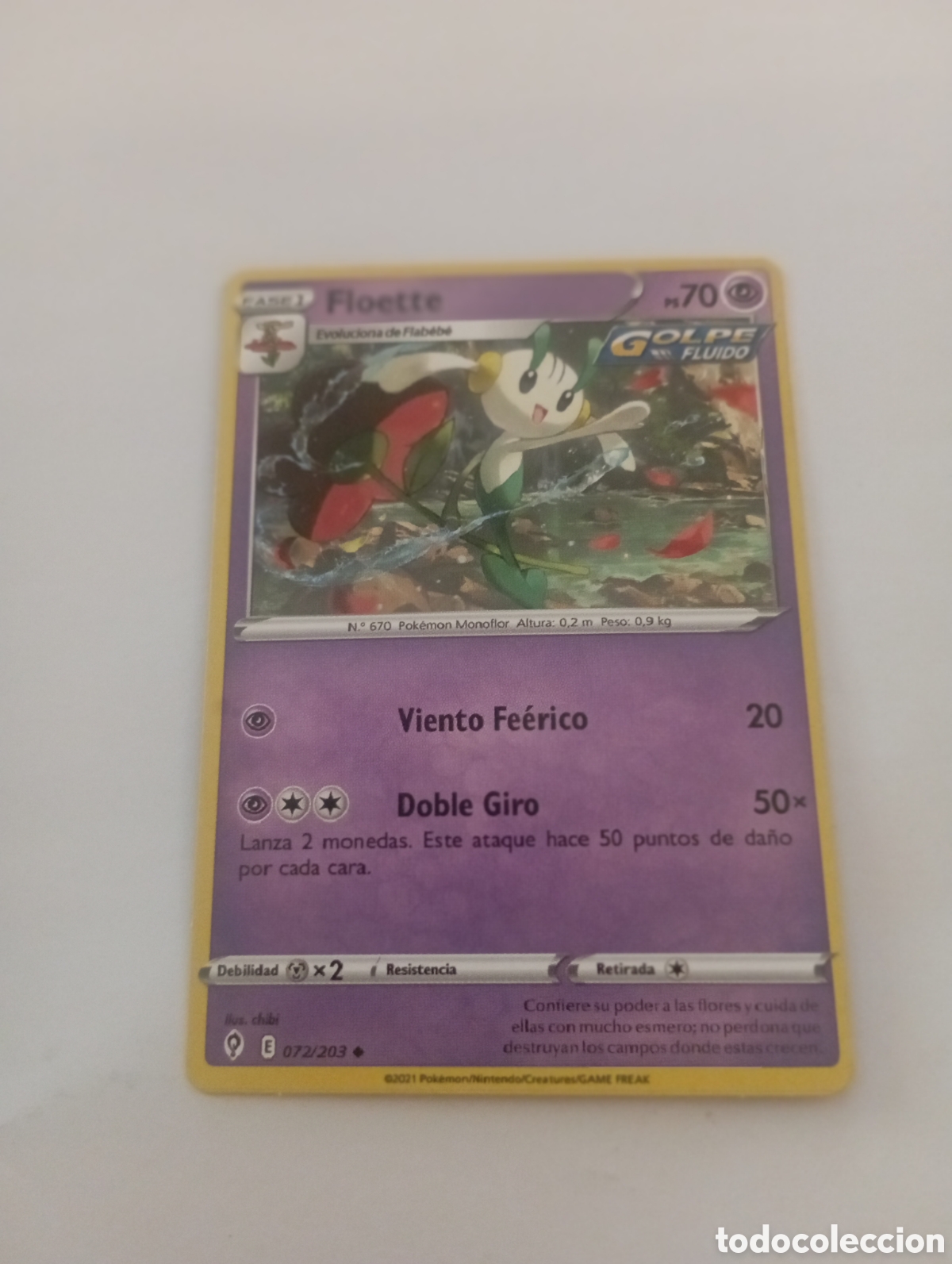 Otros Art&iacute;culos de Coleccionismo en Papel: FLOETTE GOLPE FLUIDO POKEMON CARD CARTA POKEMON