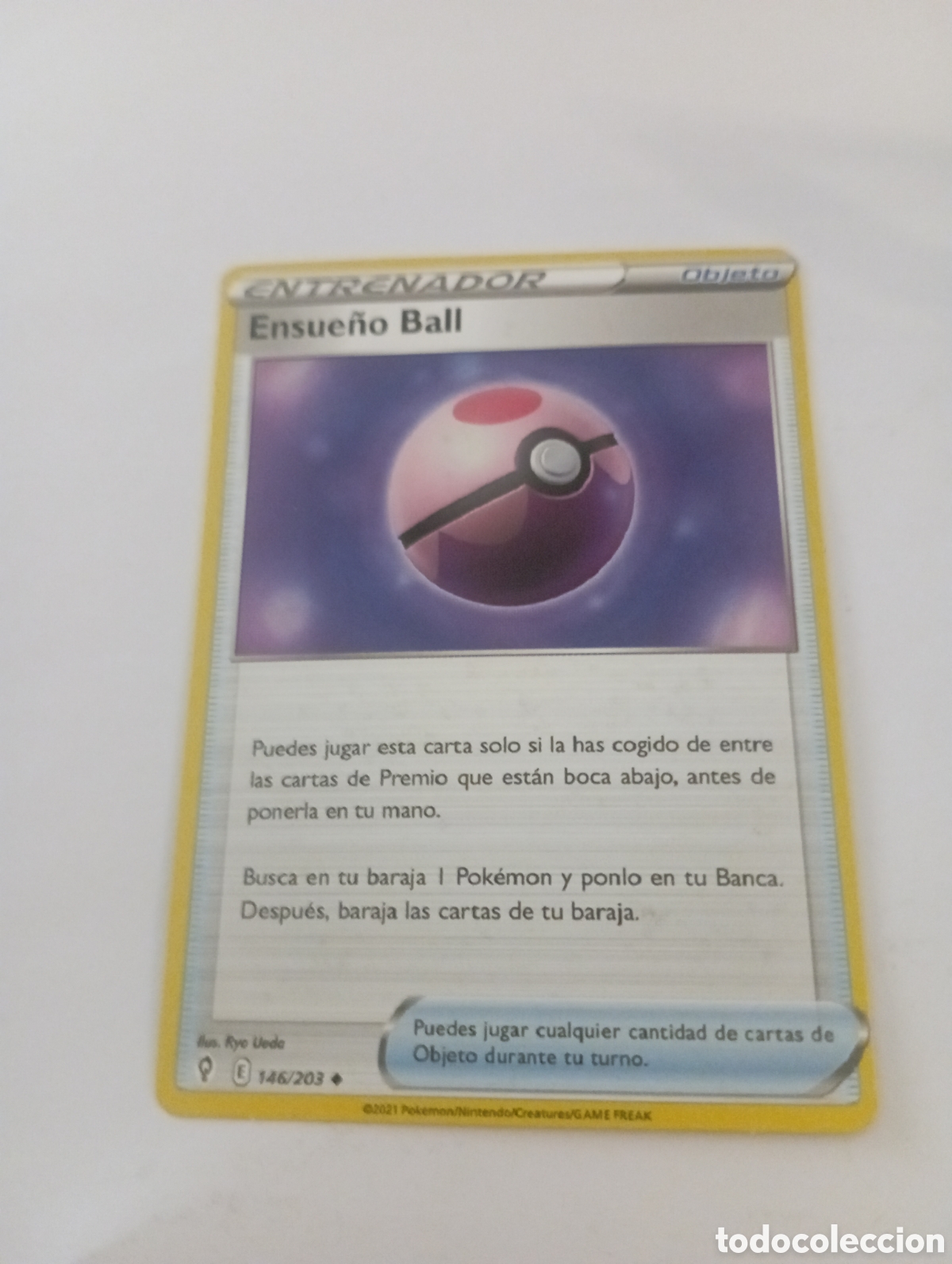 Otros Art&iacute;culos de Coleccionismo en Papel: ENTRENADOR ENSUE&Ntilde;O BALL POKEMON CARD CARTA POKEMON