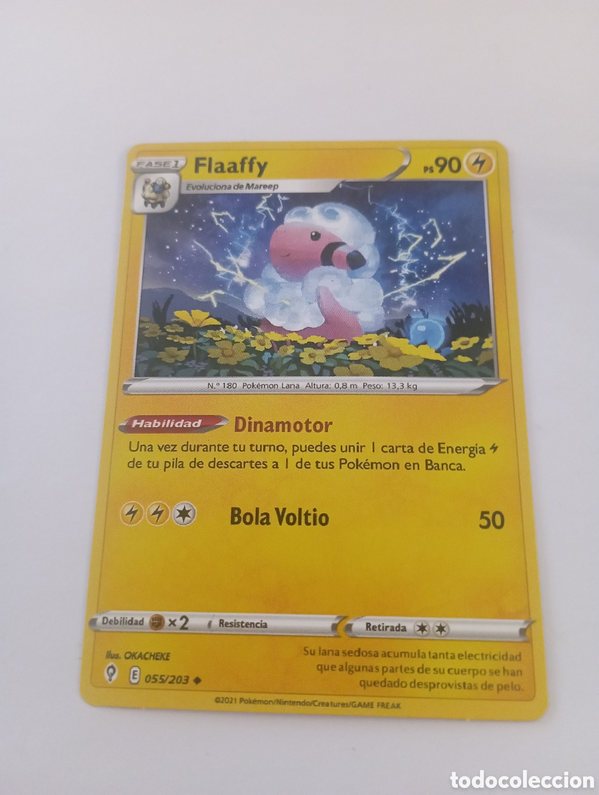 Otros Art&iacute;culos de Coleccionismo en Papel: FLAAFFY POKEMON CARD CARTA POKEMON